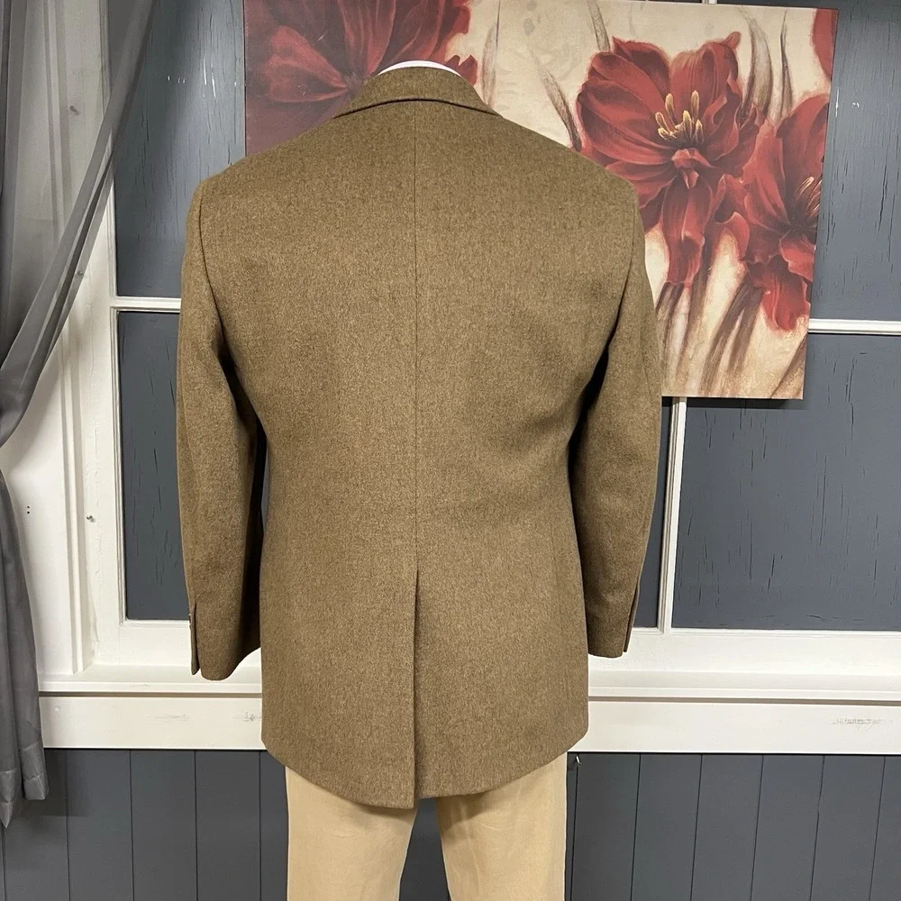 Stafford‎ Camel Hair Blazer Jacket Sport Coat Mens 40R Classic Fit Brown